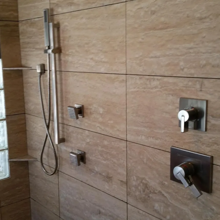 Shower fixture installation for Water Heater Replacement in Longview
